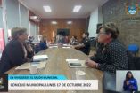 Sandra Ponce en sesión del 17 de octibre en Concejo Municial Curacavì