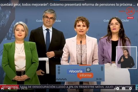Gobienro anuncia Reforma Previsional