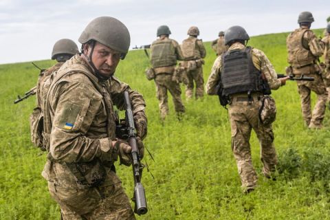 Militares ucranianos en el frente del Donbass, el 11 de agosto de 2023